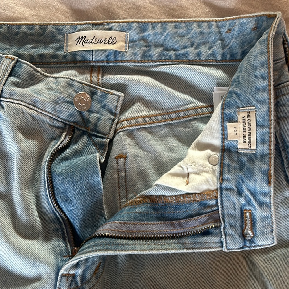 Madewell jeans - curvy perfect vintage